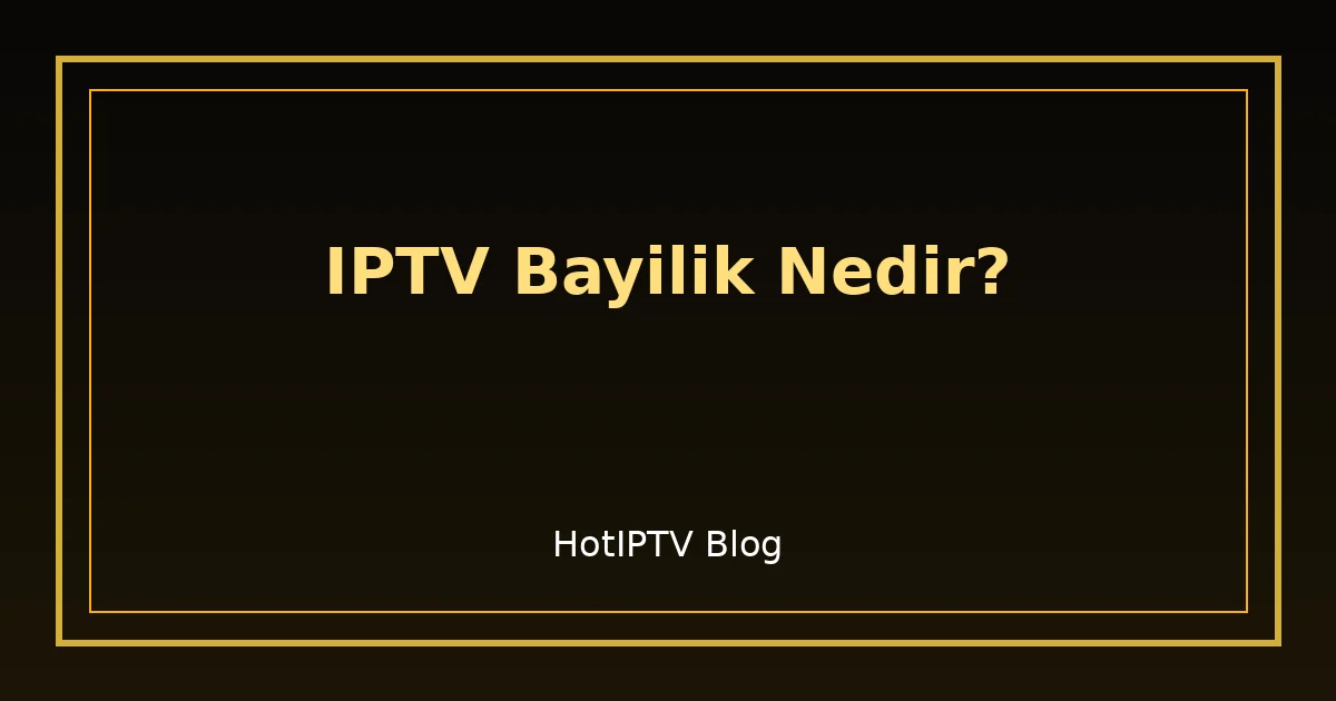 IPTV Bayilik Nedir